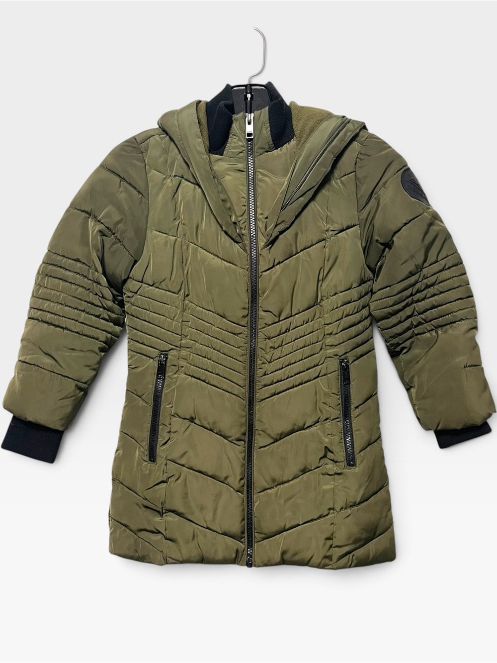 DIESEL Girl’s Quilted Hooded Puffer Coat 6